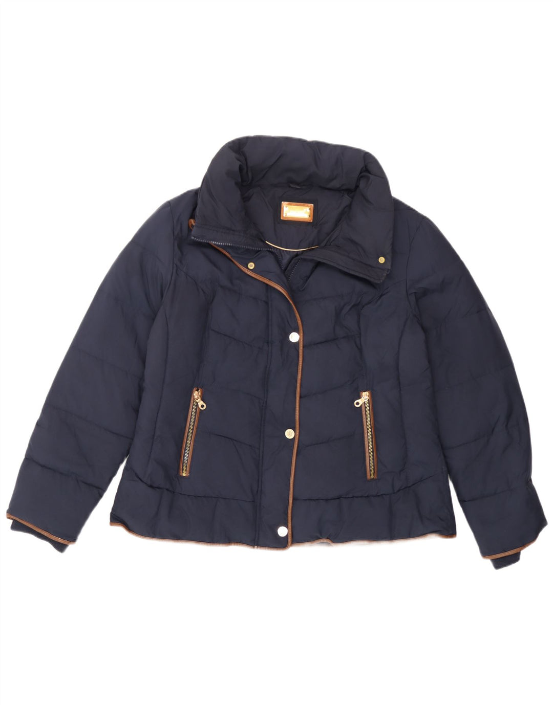 Marks & Spencer Veste matelassée pour femme UK 16 Large Bleu Marine Polyester