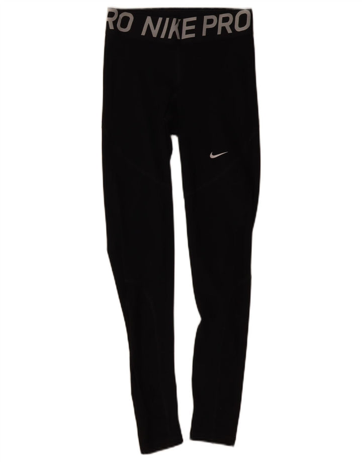 Nike Legging graphique Dri Fit pour femme UK 8 Small Noir