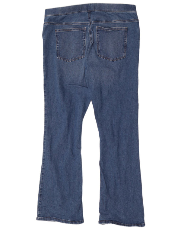 Marks & Spencer Jean évasé slim pour femme UK 16 Large W34 L30 Bleu Coton