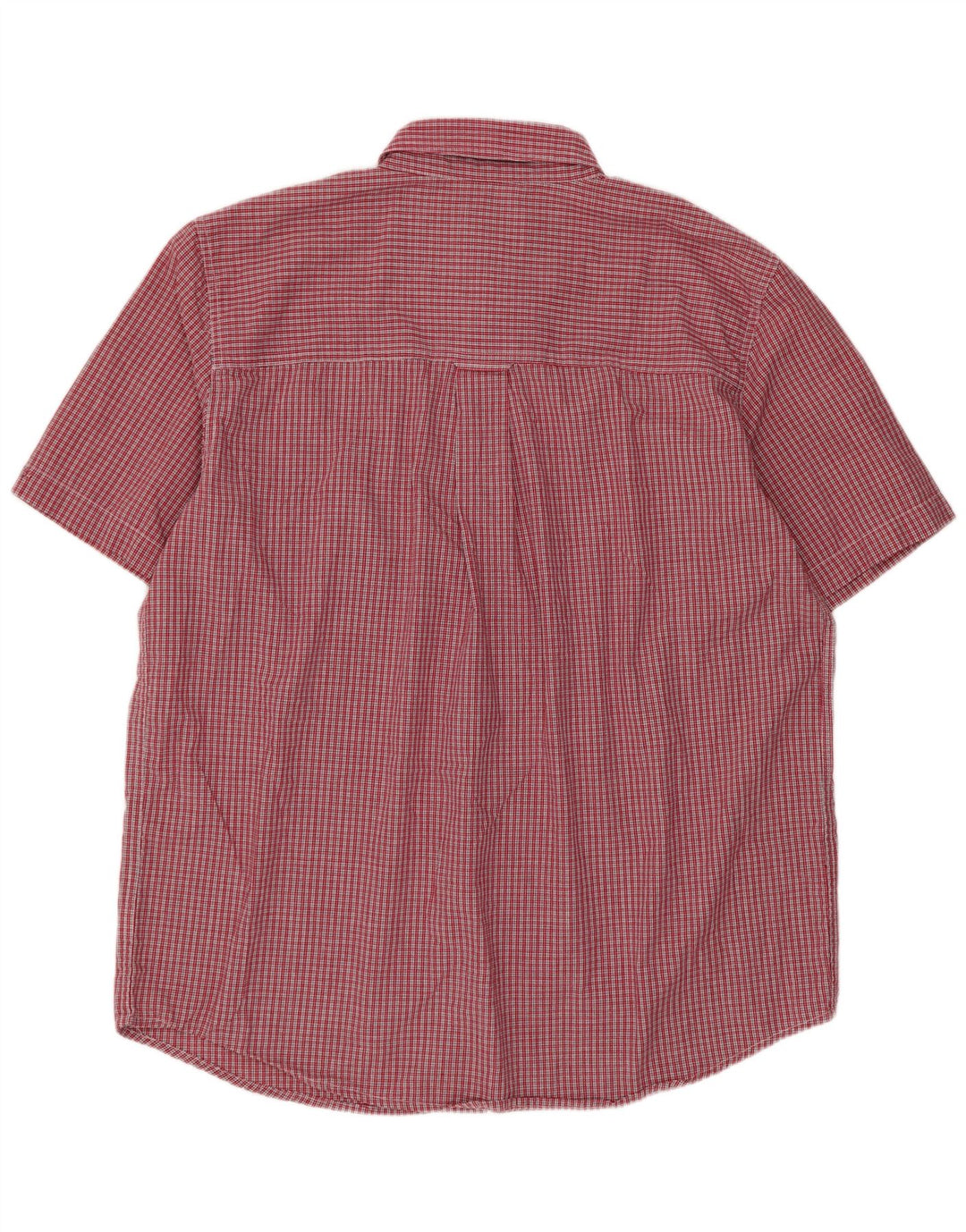 Chaps Chemise à manches courtes pour homme en coton vichy rouge