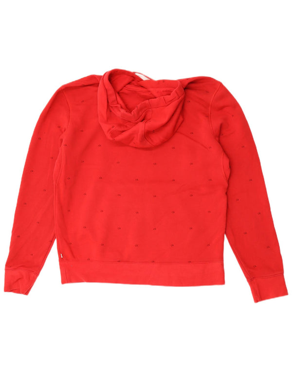 Calvin Klein Pull à Capuche Graphique Homme Rouge Moyen Coton