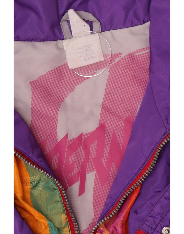 veste de ski surdimensionnée femme vintage IT 44/46 Colorblock rouge moyen