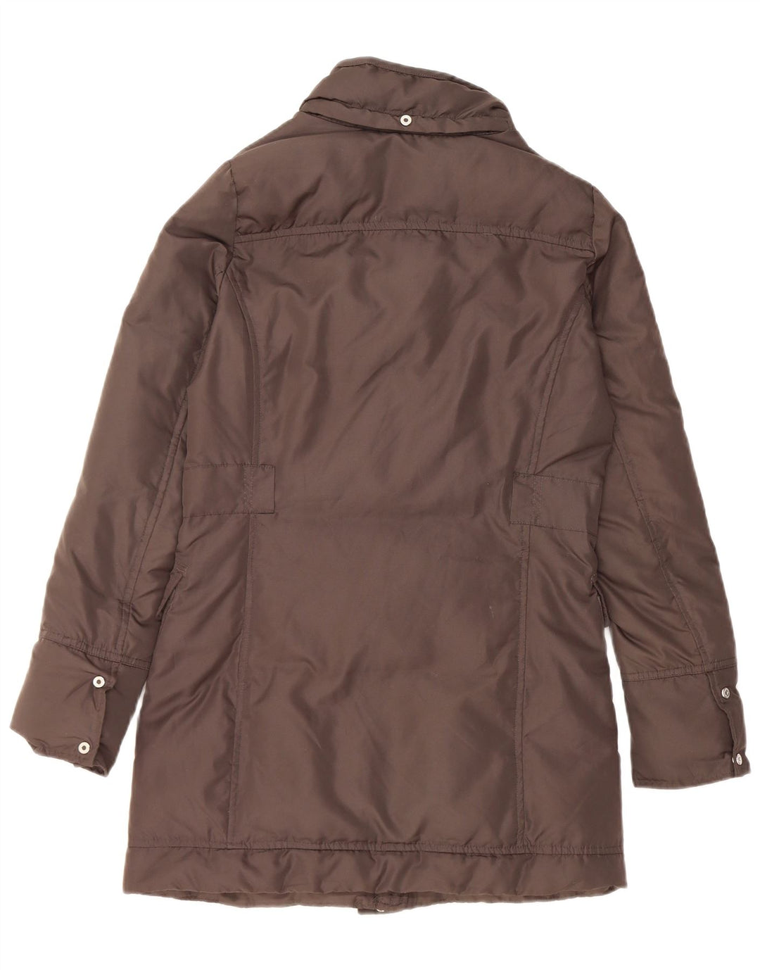 Champion Manteau rembourré à capuche pour femme UK 10 Petit Marron Polyester
