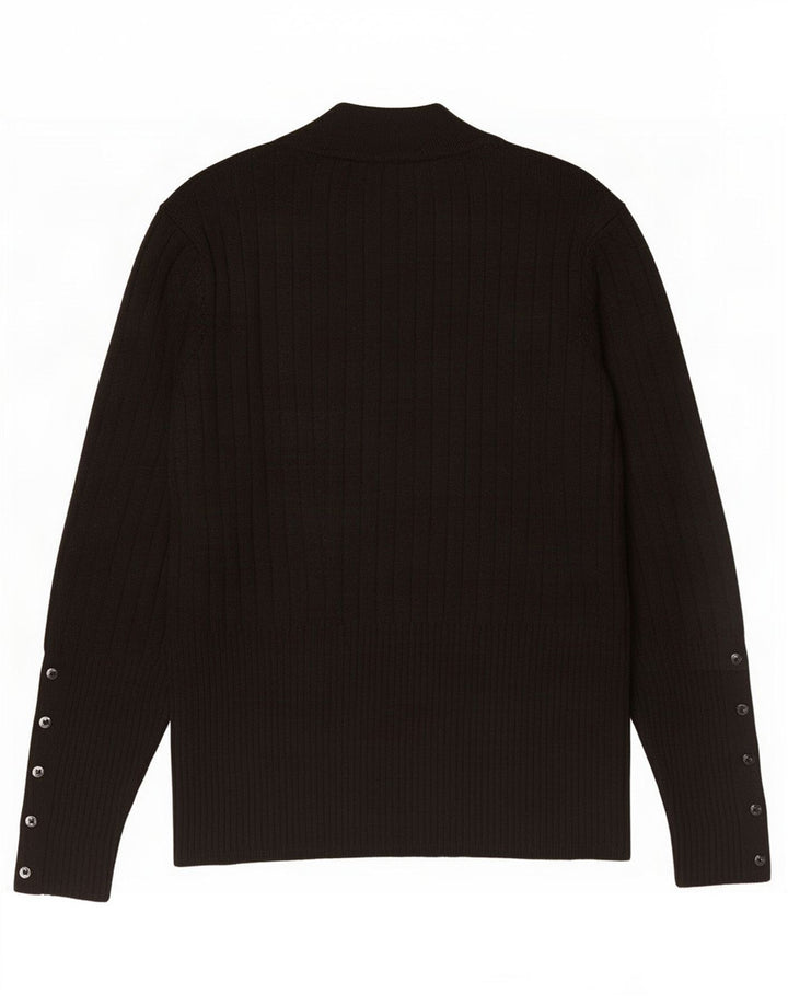 Marks & Spencer Pull à col roulé pour femme UK 14 Noir moyen