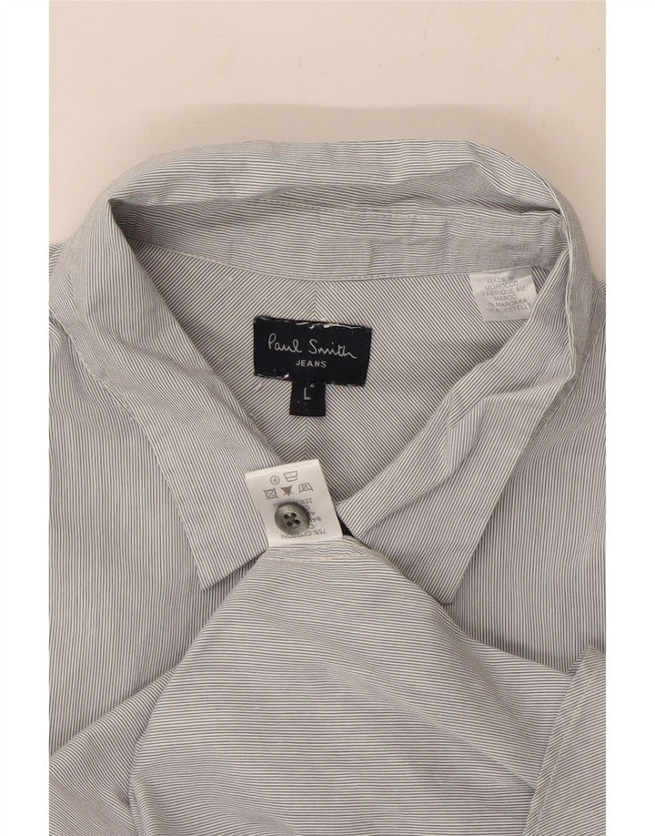 Paul Smith Chemise Homme Large Bleu Rayure Coton