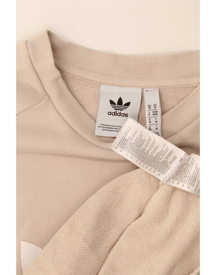 Adidas Sweat-shirt graphique pour homme en coton beige moyen