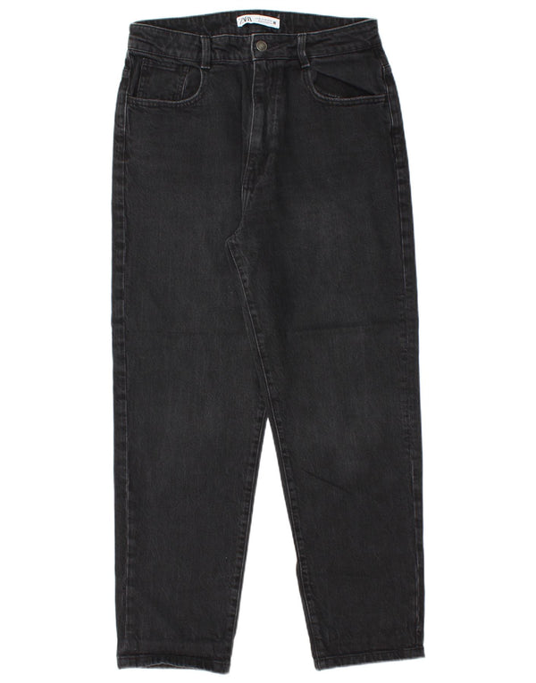 Zara Jean fuselé taille haute pour femme EU 42 Large W32 L27 Coton noir