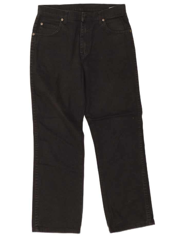 Wrangler Jean droit coupe régulière pour homme W32 L30 en coton noir