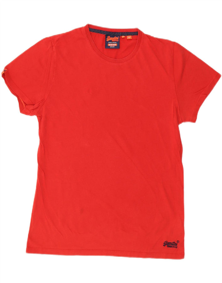 SUPERDRY T-Shirt Homme Top XL Rouge Coton