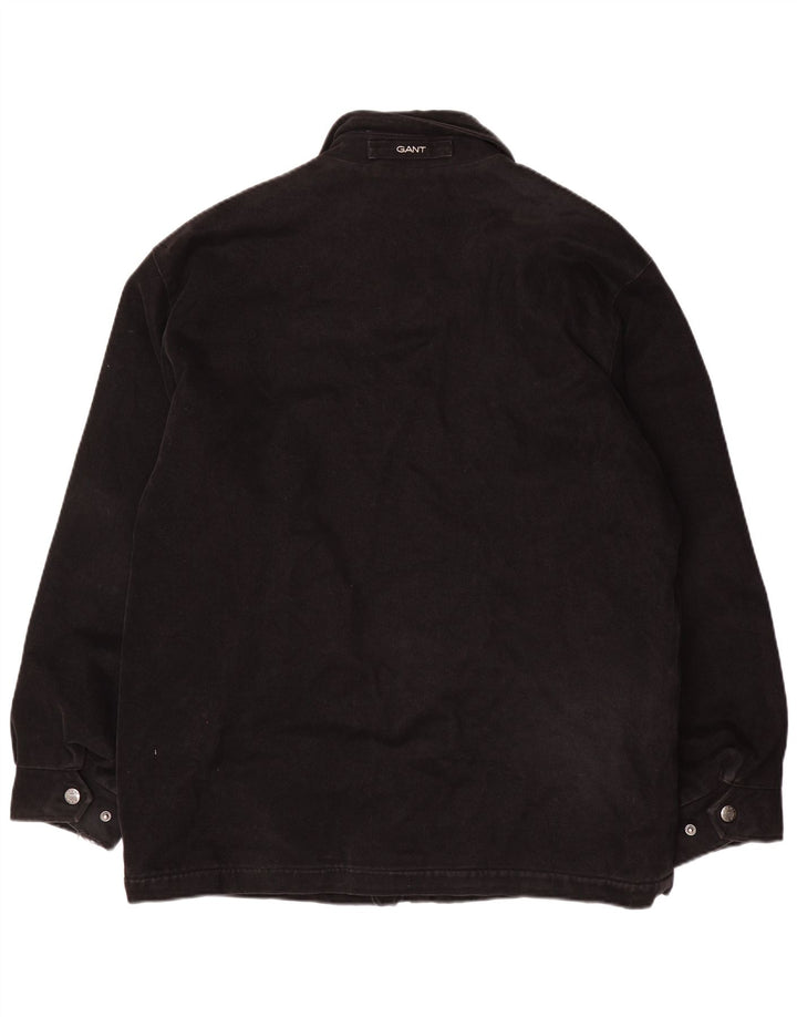 GANT Veste Bomber Homme UK 38 Coton Noir Moyen