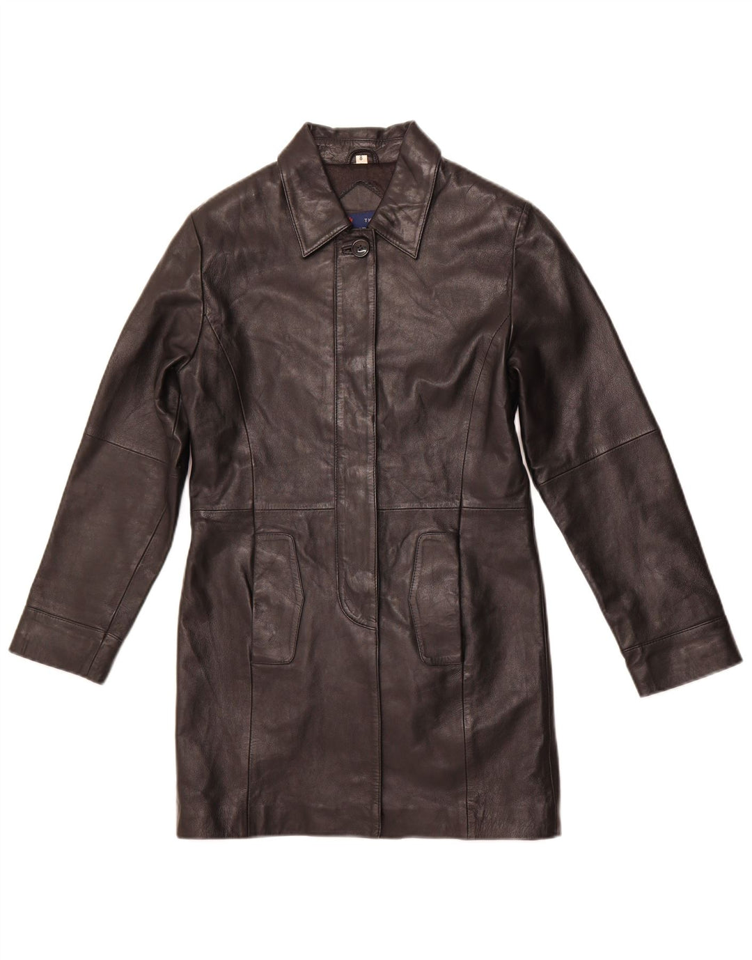 HUDSON Manteau en cuir pour femme US 8 Cuir noir moyen