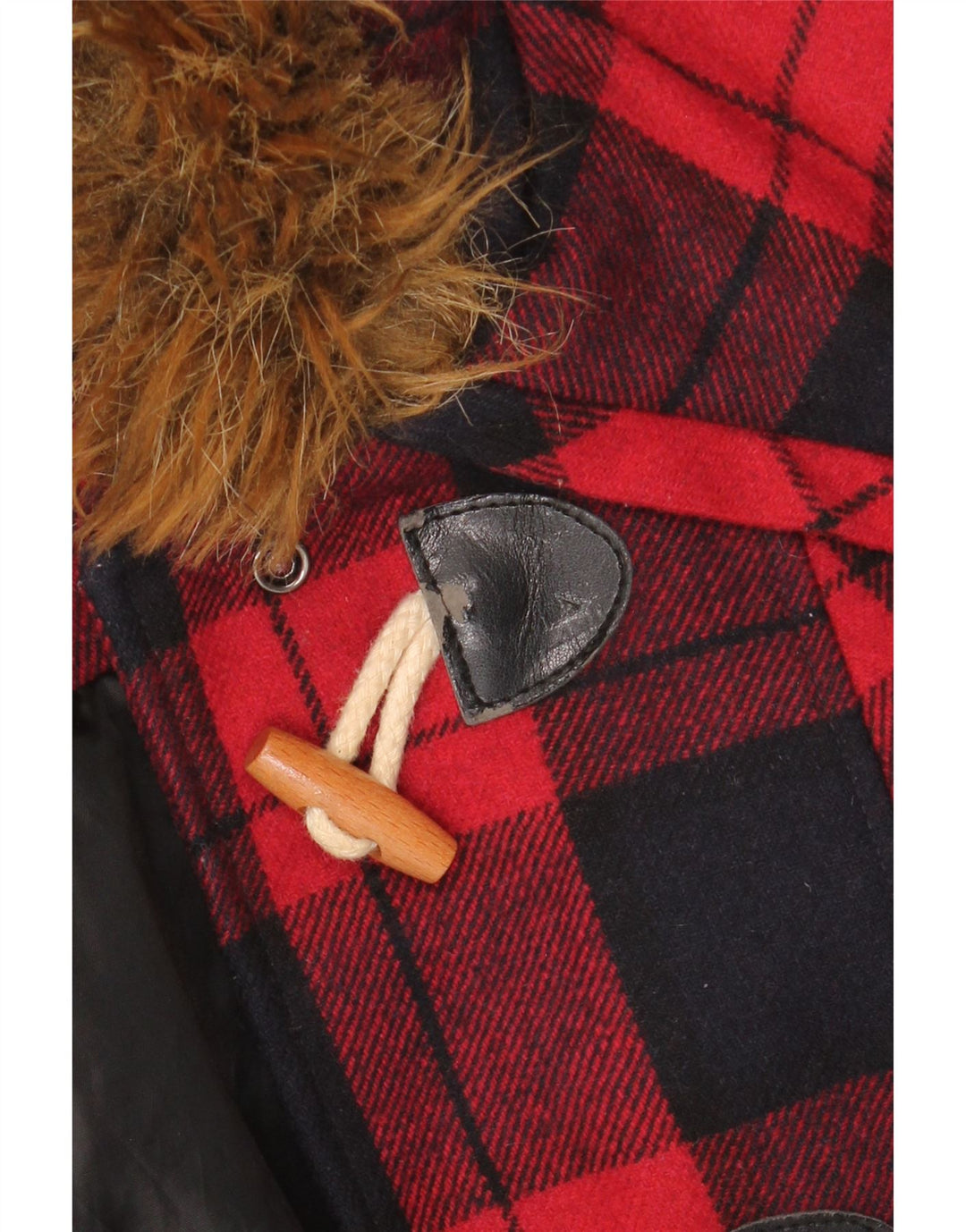 MISS SELFRIDGE Veste de sport à capuche pour femme UK 6 XS Laine à carreaux rouge