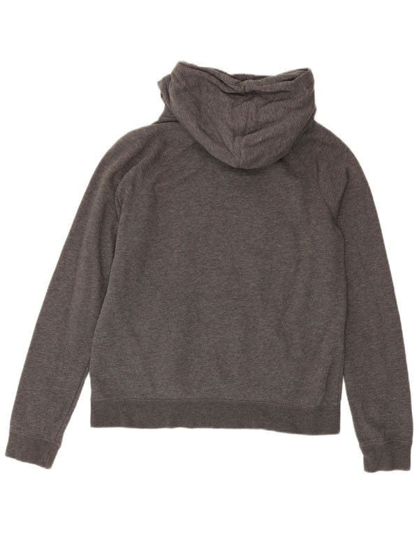 Nike Pull à capuche graphique pour femme UK 14 Gris moyen chiné en coton