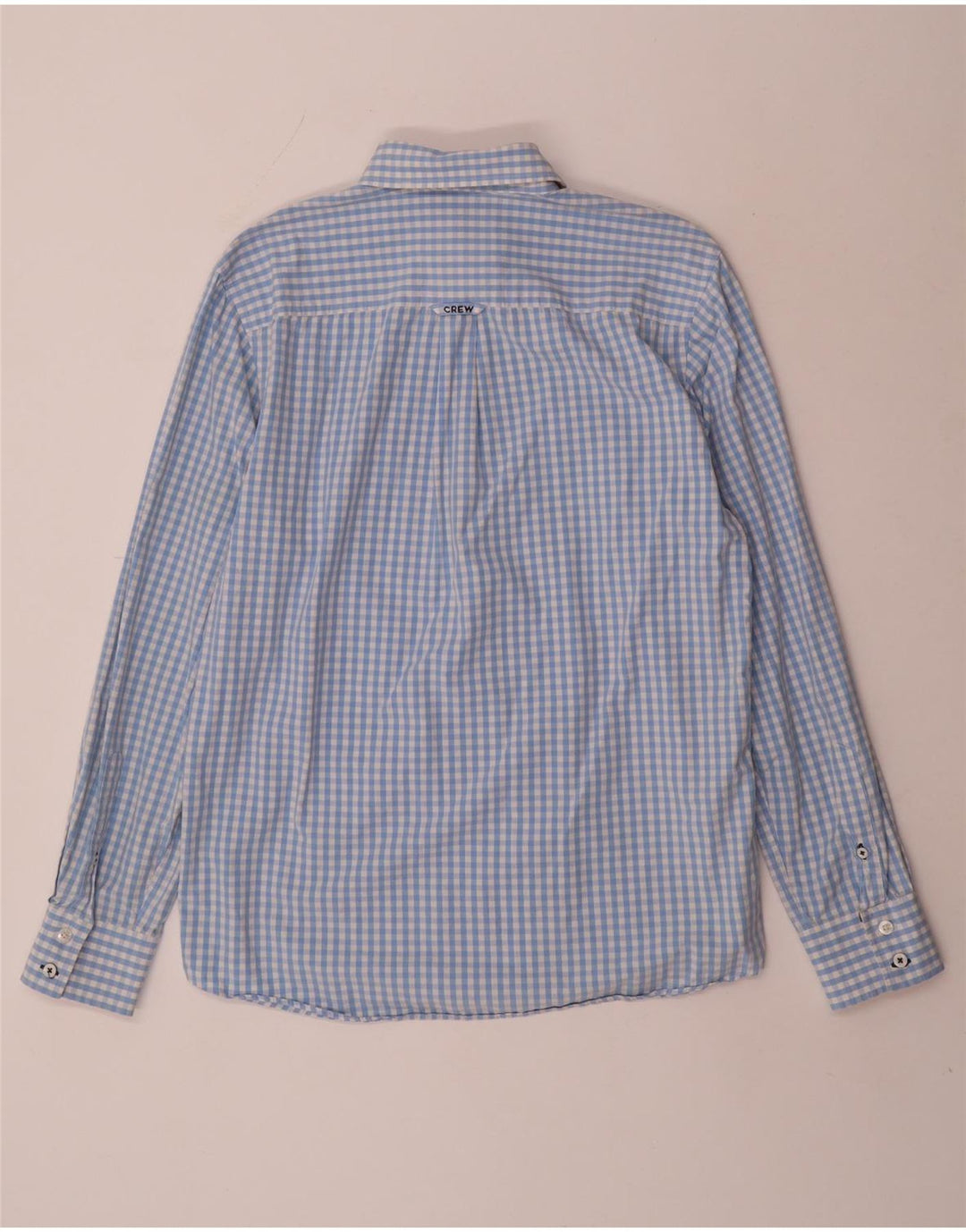 Crew Clothing Chemise coupe classique pour homme Bleu moyen Vichy