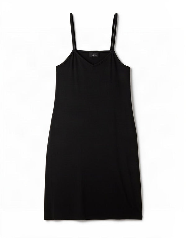 Topshop Robe Slip Femme UK 8 Small Noir Polyester