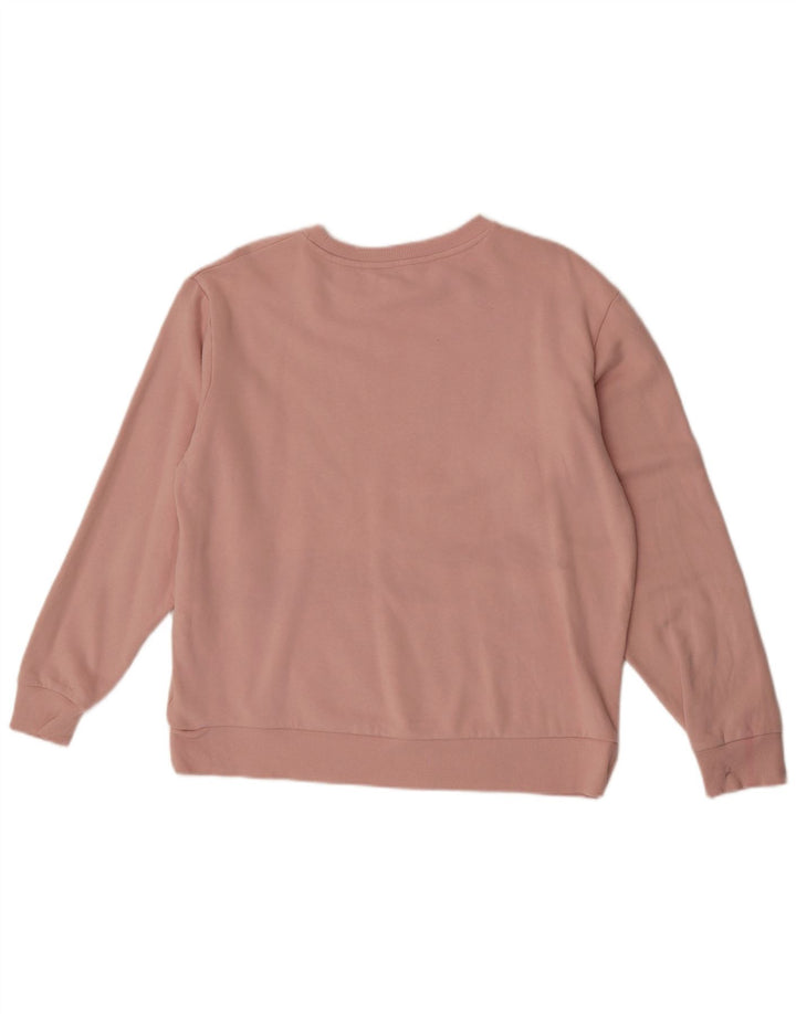 Marks & Spencer Pull-over surdimensionné pour femme UK 14 Coton rose moyen