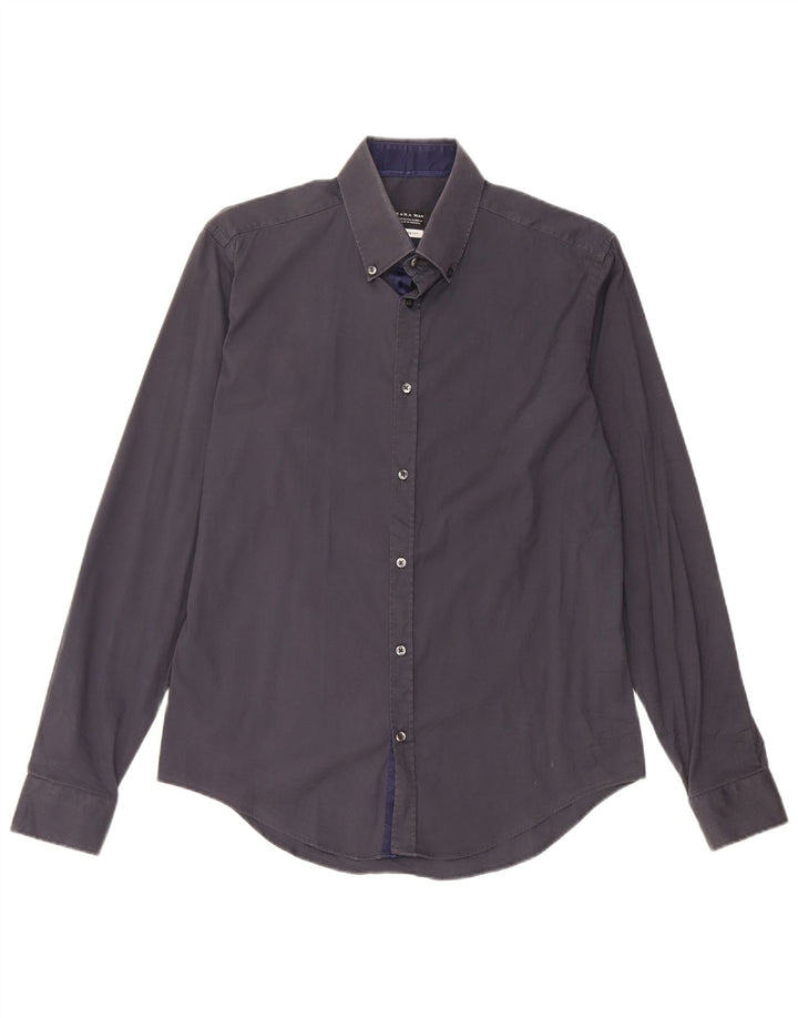 Chemise Slim Fit Bleu Marine Moyen | Zara Homme