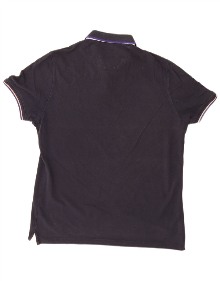 MASSIMO DUTTI Polo Homme XL Bleu Marine Coton
