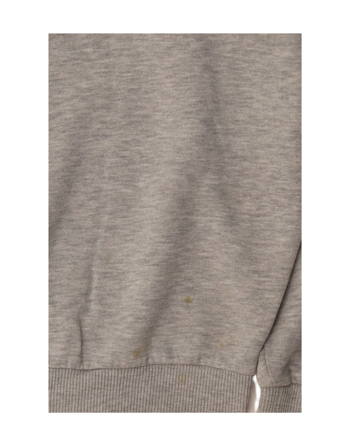 Topshop Sweat-shirt surdimensionné pour femme UK 10 Petit Gris Polyester