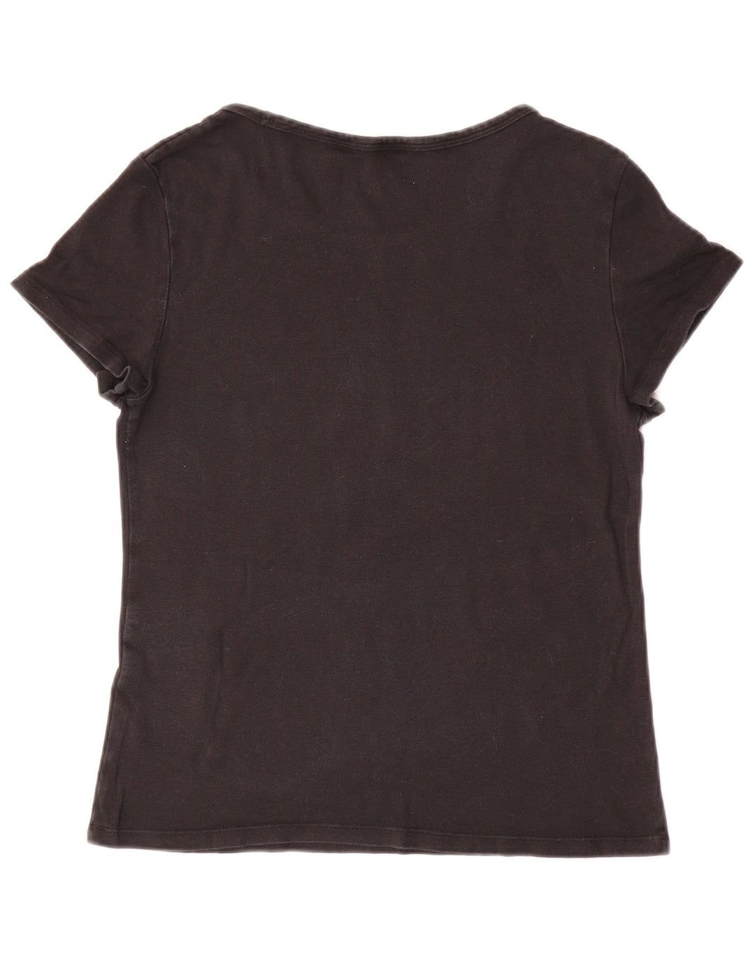 LEVI'S T-Shirt Femme UK 14 Large Noir