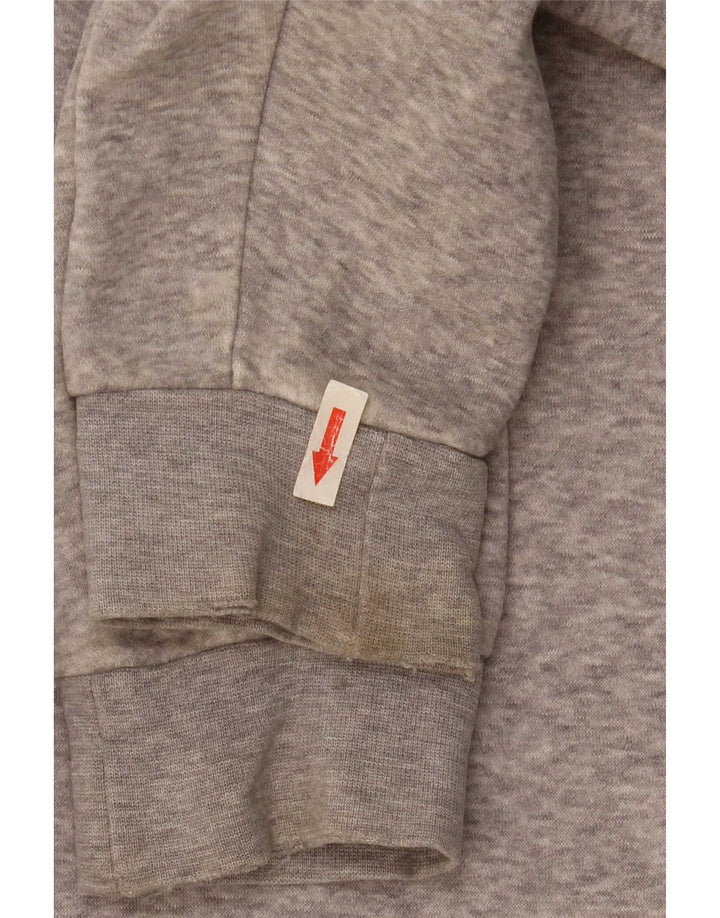 Adidas Pull à capuche zippé pour homme Gris moyen moucheté