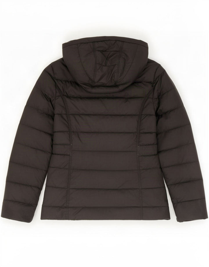 The North Face Veste rembourrée à capuche pour femme UK 14 Medium Noir Polyester