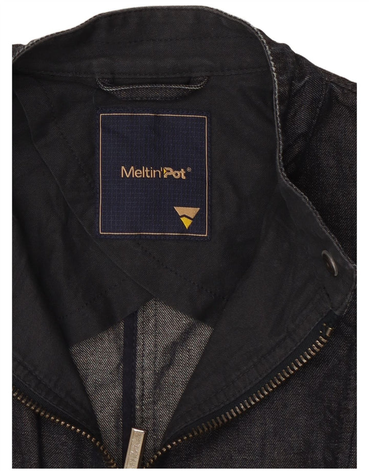 Meltin' Pot Veste en Jean Femme UK 12 Coton Bleu Marine Moyen