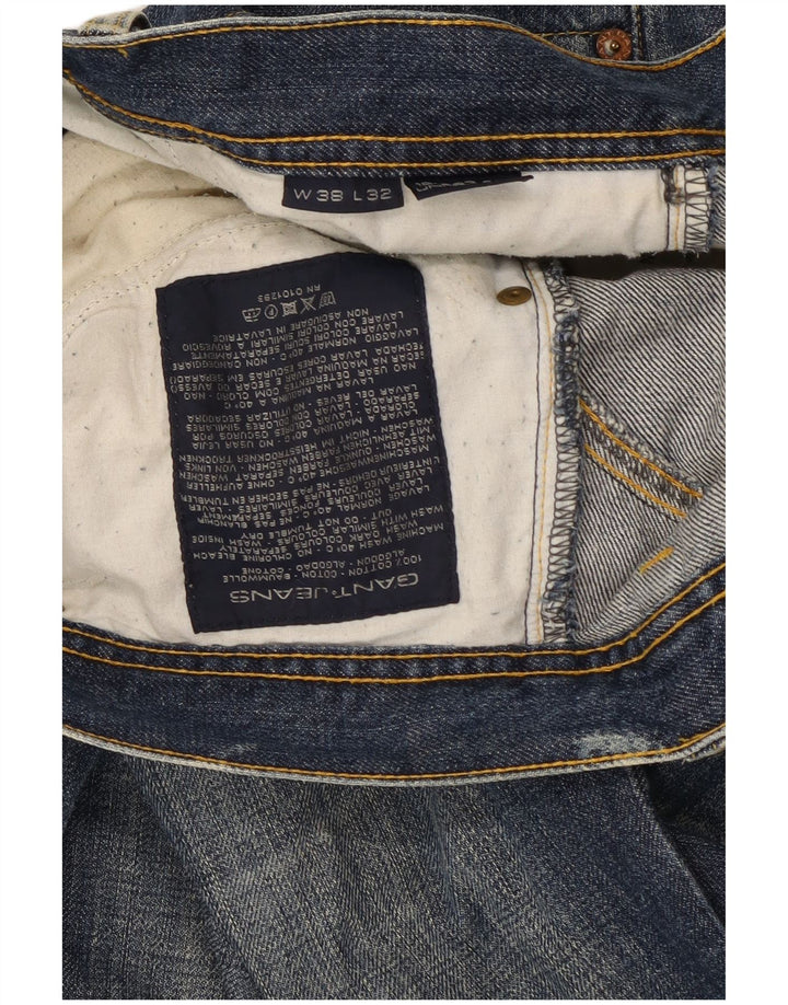 Gant Jean droit homme W38 L32 bleu coton