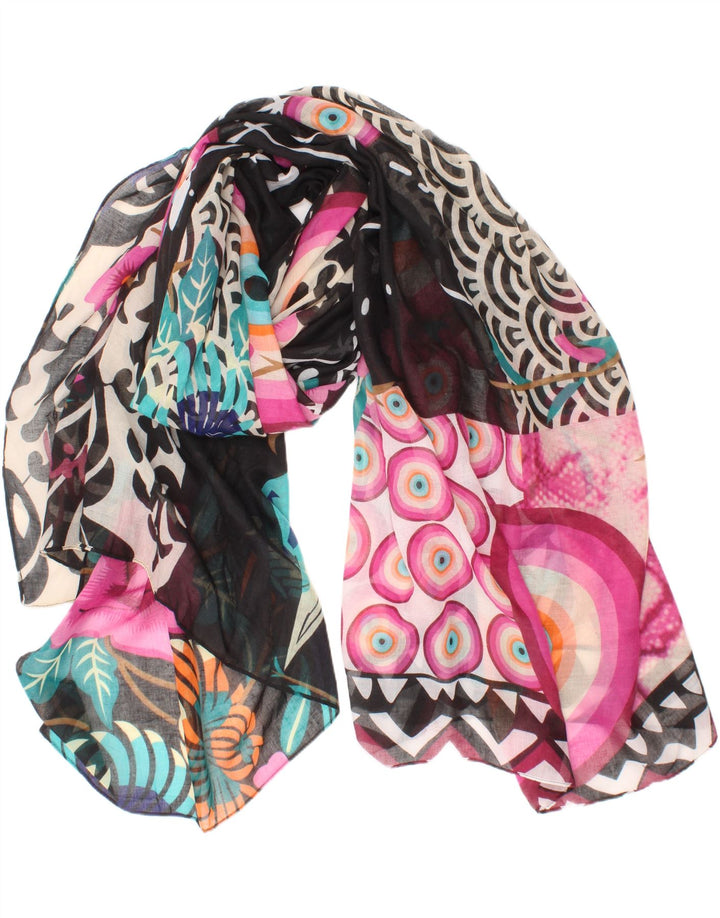 Desigual Femme Écharpe Rectangle Graphique Taille Unique Multicolore Bohème