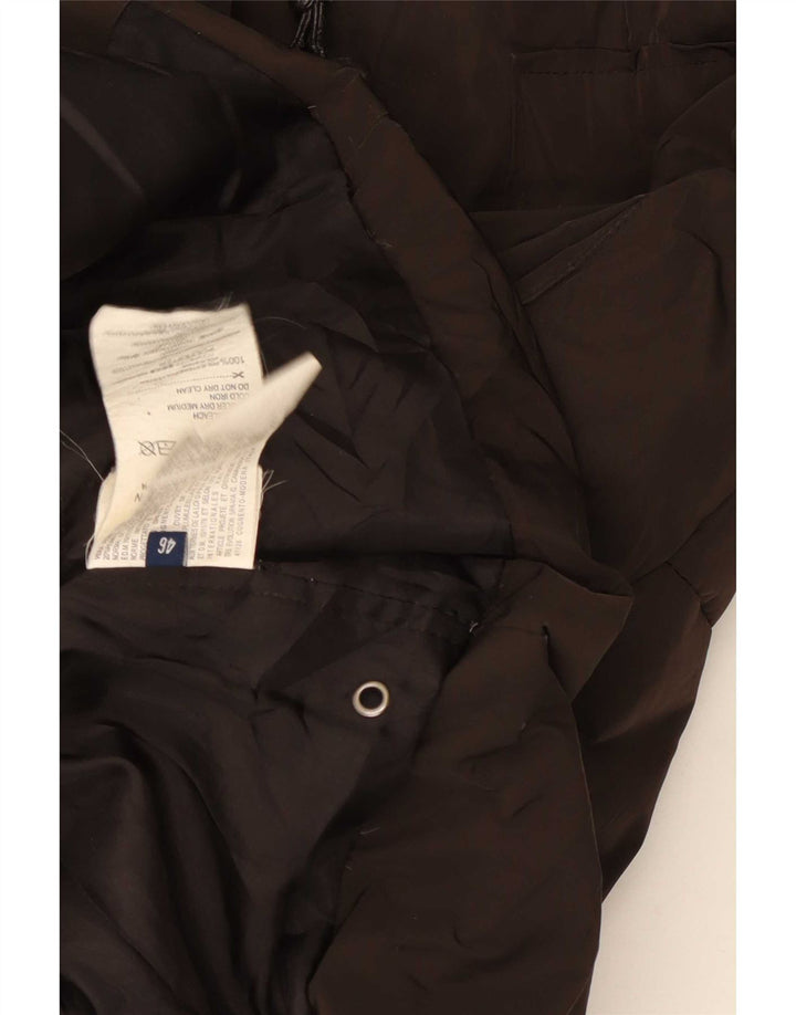 Trussardi Jeans Manteau Rembourré À Capuche Femme IT 46 Large Marron Polyester