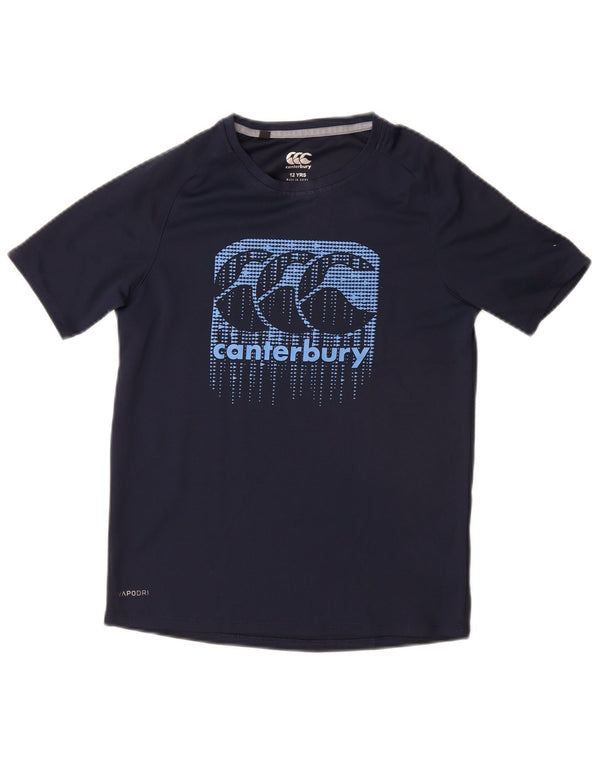 CANTERBURY T-Shirt Graphique Garçon 11-12 ans Bleu Marine Polyester