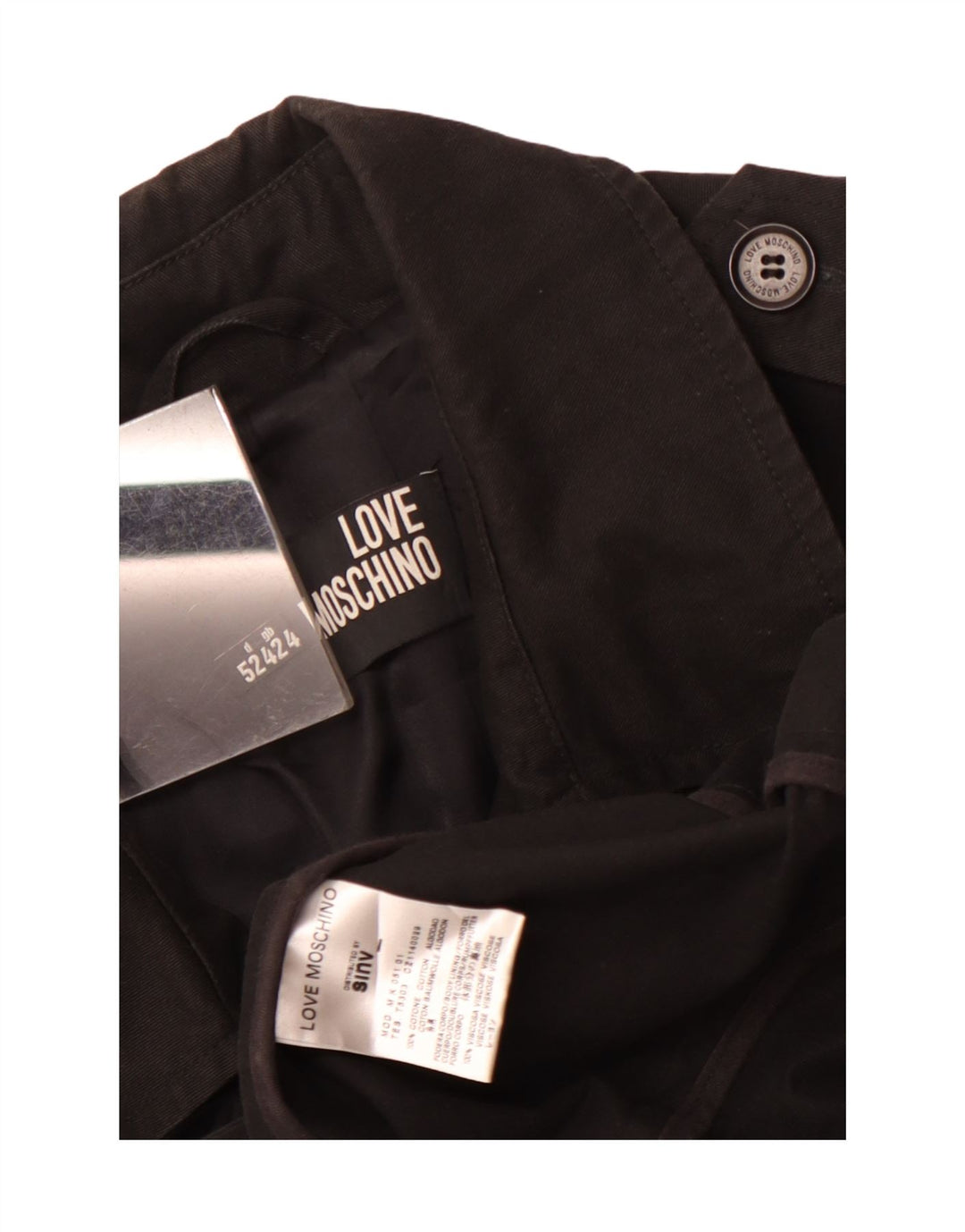 Moschino Caban Homme UK 42 XL Coton Noir