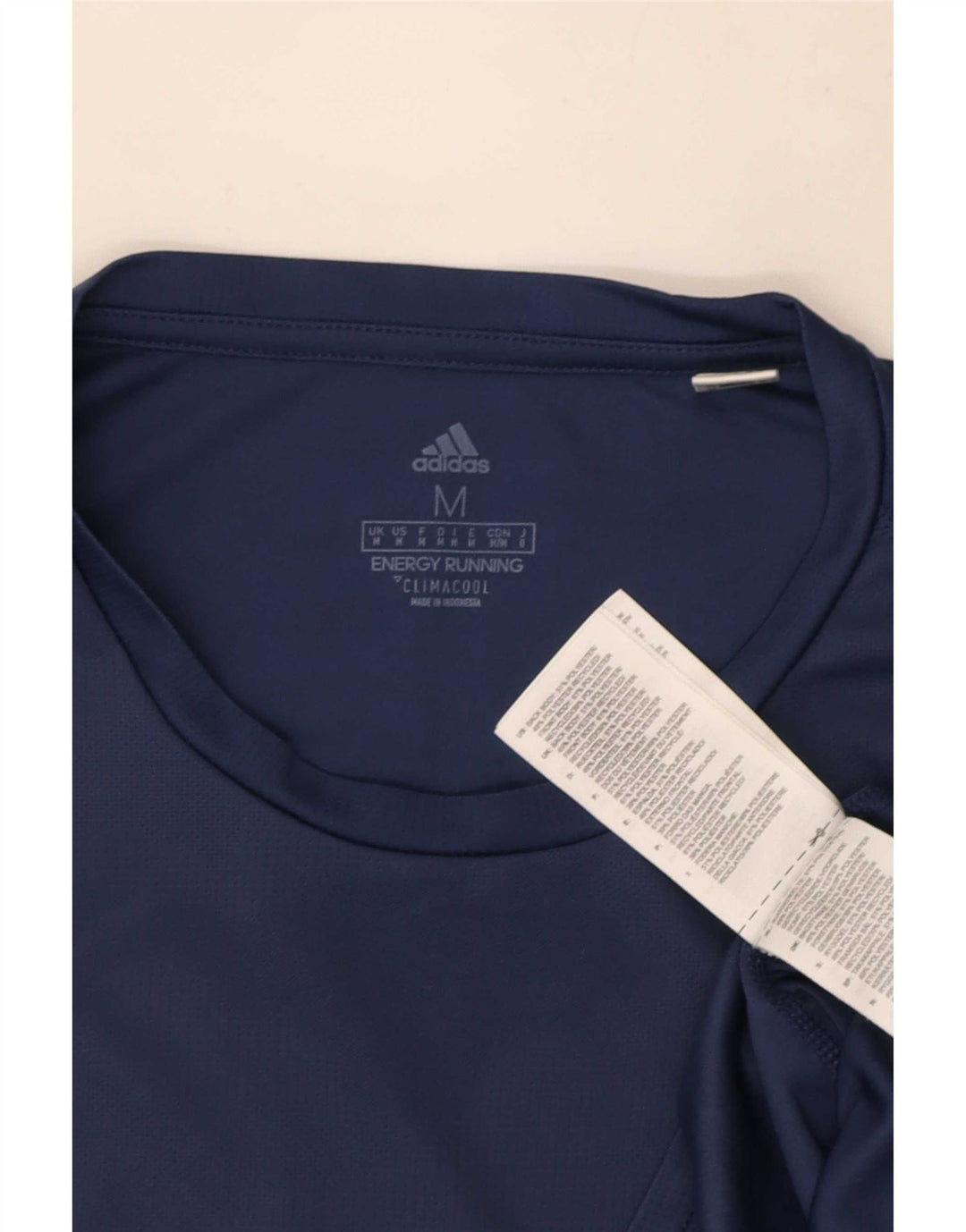 Adidas Homme Climacool T-Shirt Top Bleu Marine Camouflage Polyester