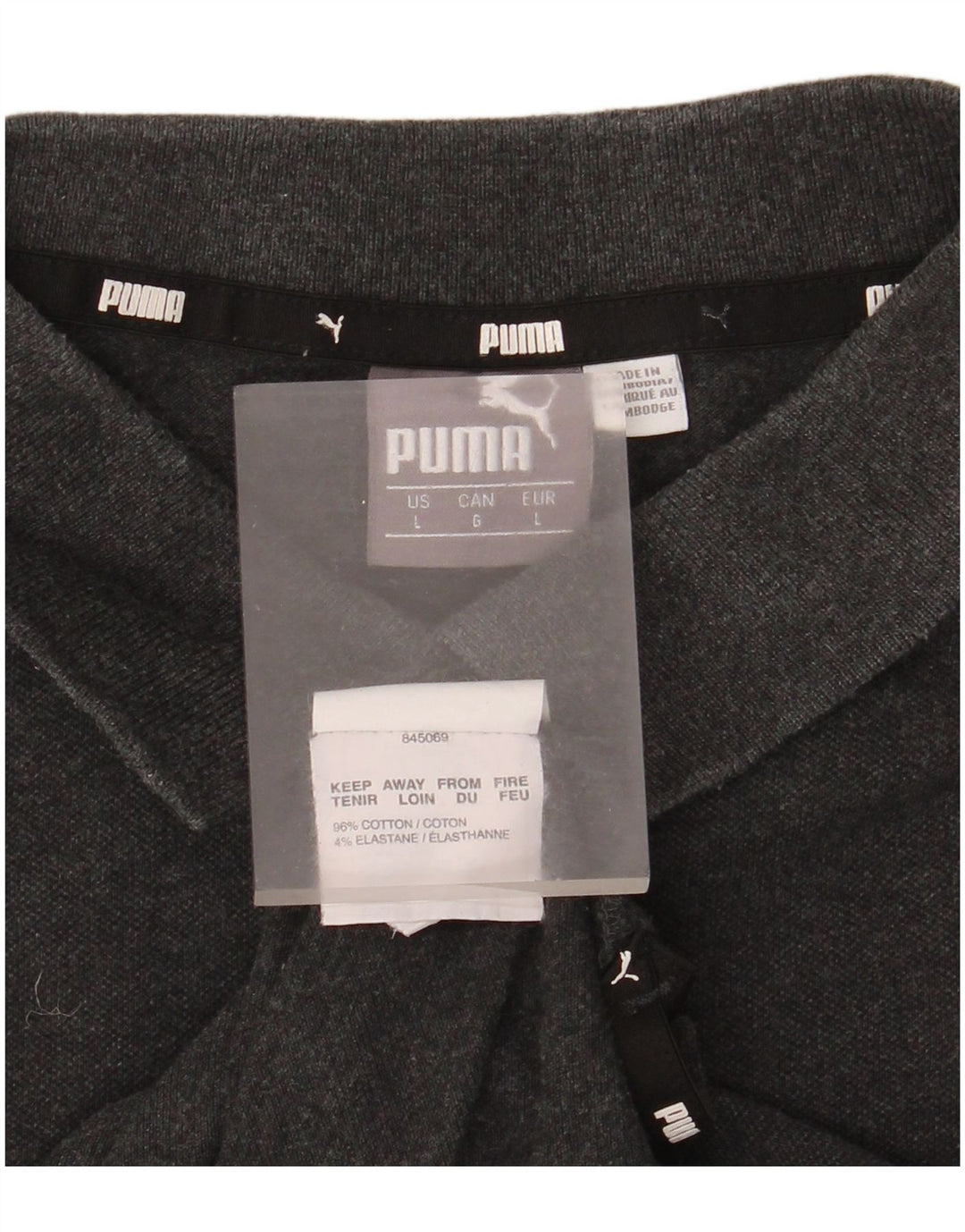 Puma Polo Homme Grand Gris Coton