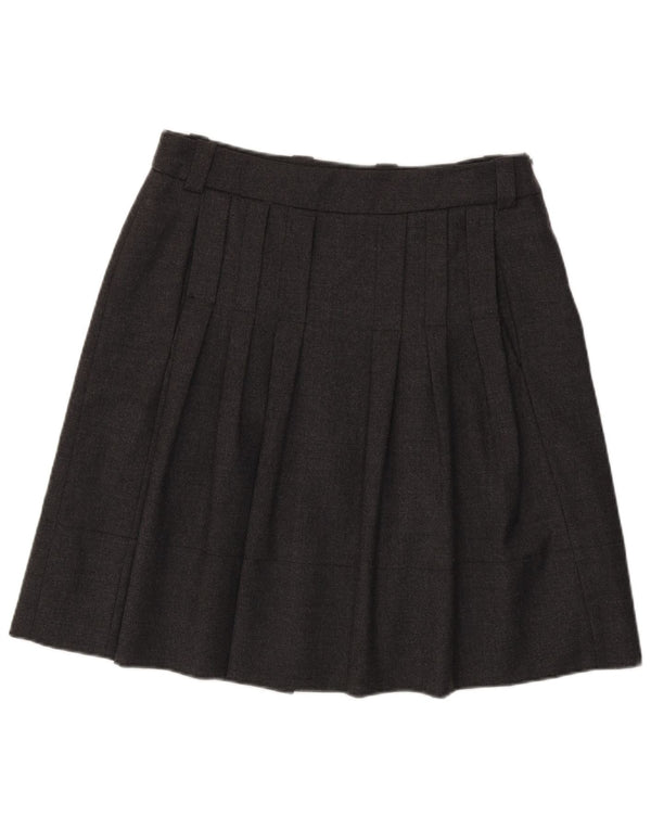 Henry Cottons Jupe plissée pour femme IT 46 Large W36 Gris laine vierge