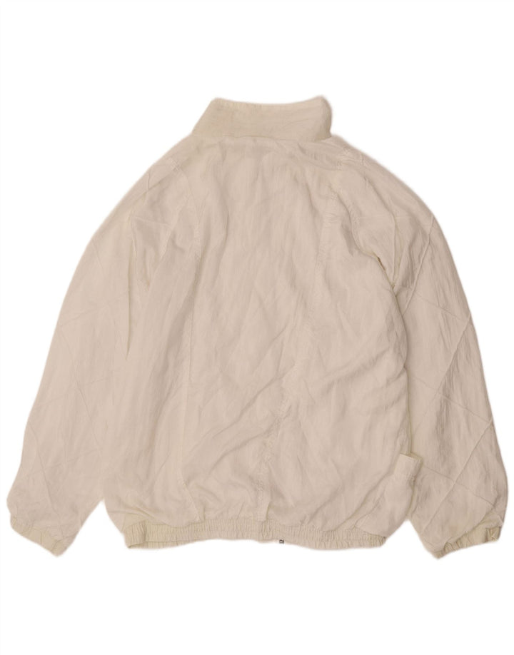 Active Veste Bomber Homme UK 44 2XL Blanc Polyamide