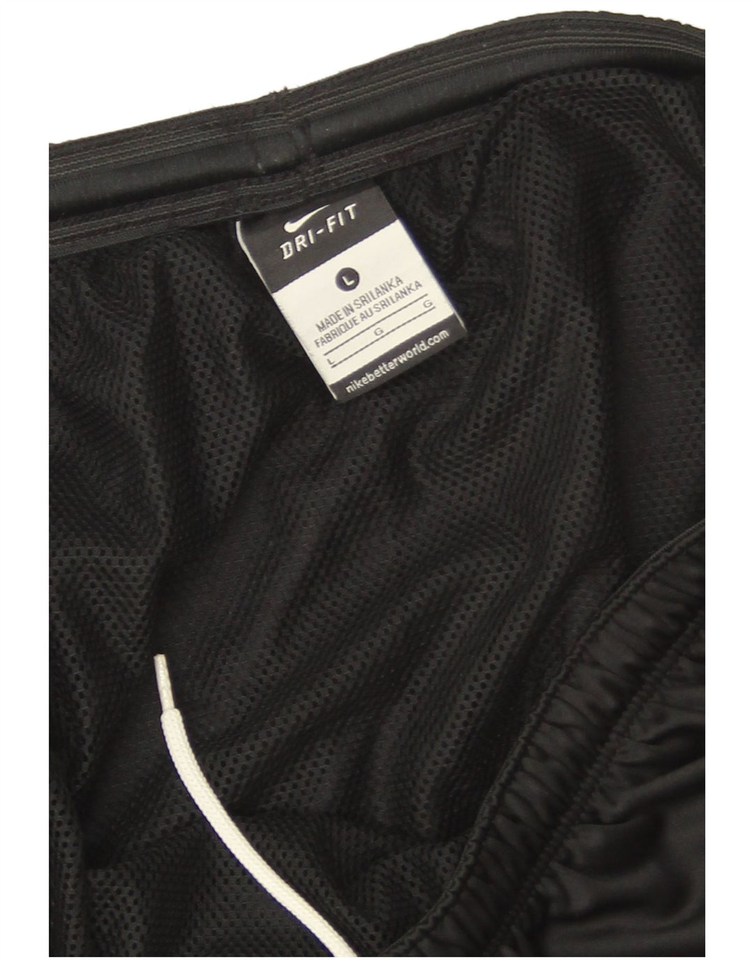Nike Short de sport Dri Fit pour homme en polyester color block Noir Taille L