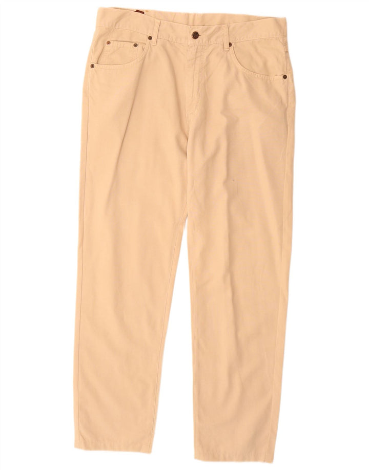 MARLBORO CLASSICS Pantalon décontracté droit pour homme W34 L30 Coton beige