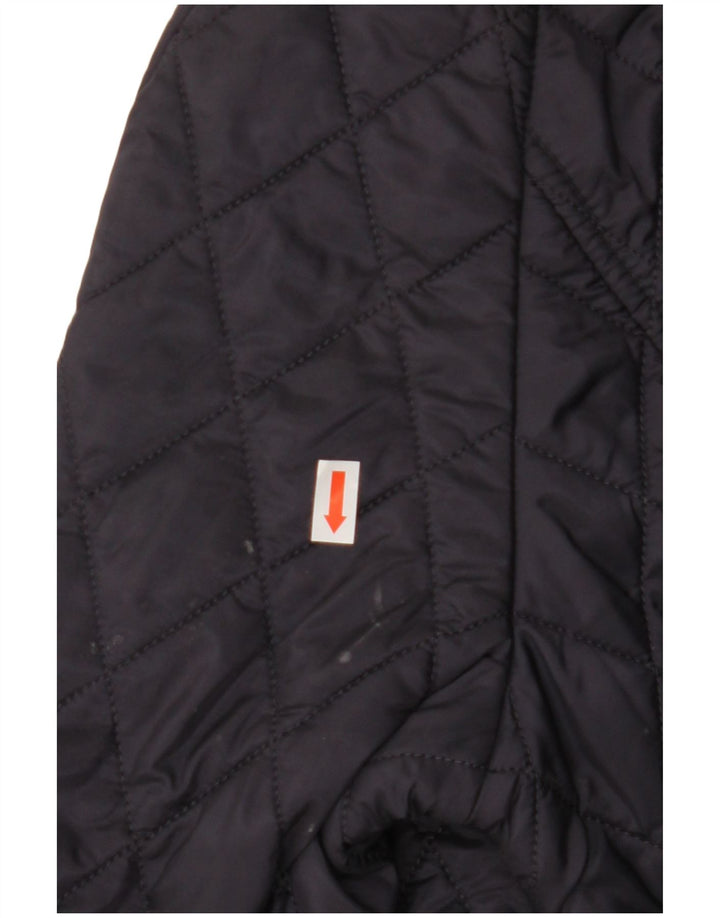 BARBOUR Veste matelassée pour femme UK 14 Large Bleu Marine Polyamide
