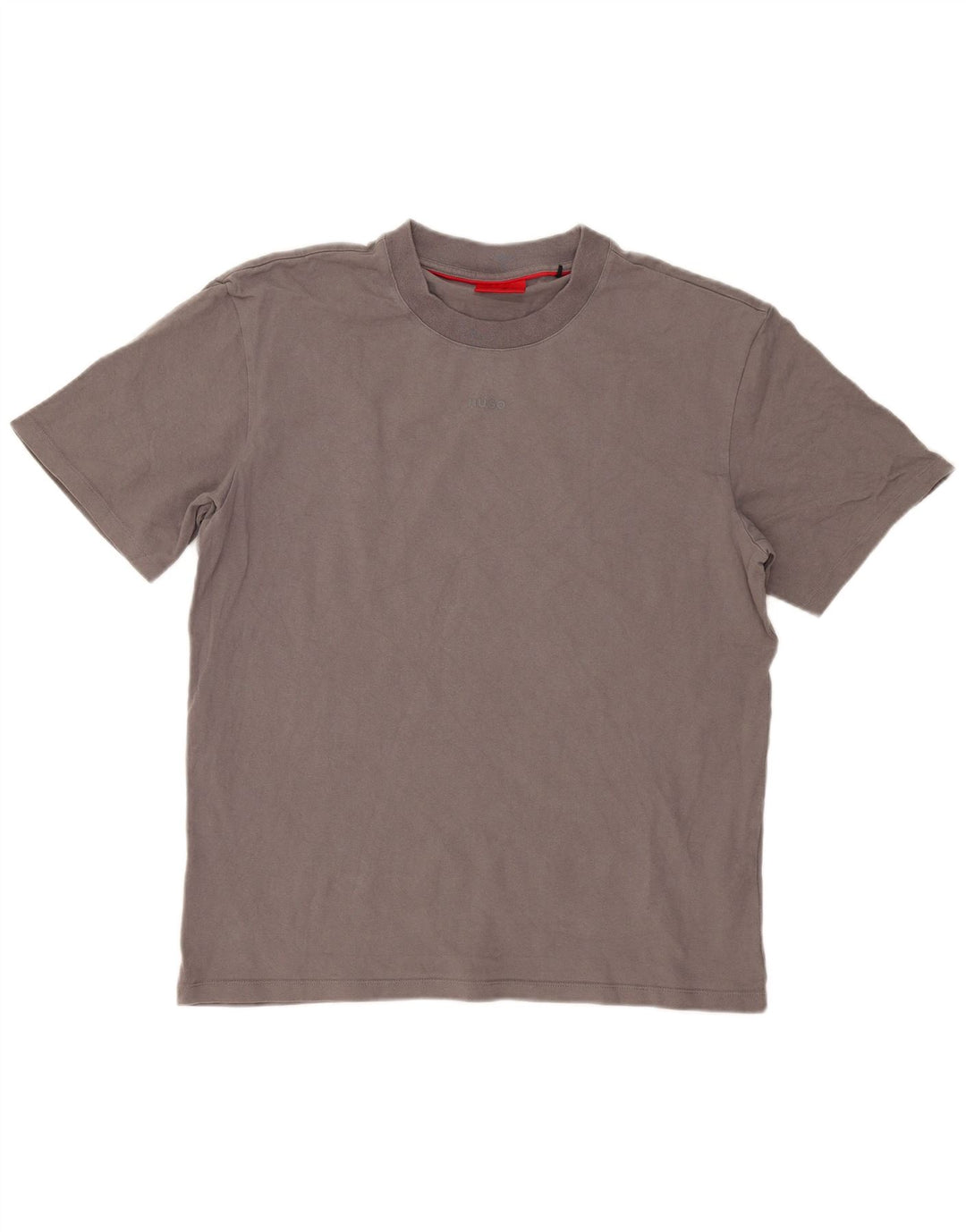 Hugo Boss Homme T-Shirt Top Large Gris Coton