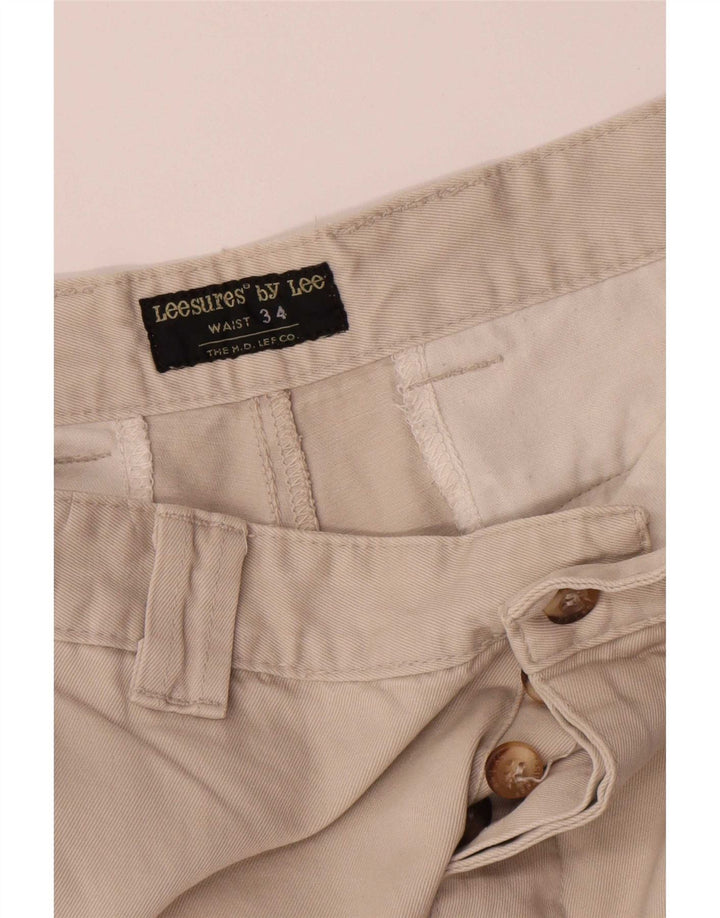 Lee Pantalon Cargo Droit Homme W34 L32 Coton Beige