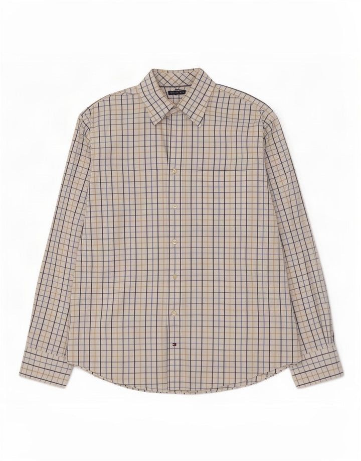 Tommy Hilfiger Chemise Homme Taille 16 1/2 Grand Carreau Multicolore