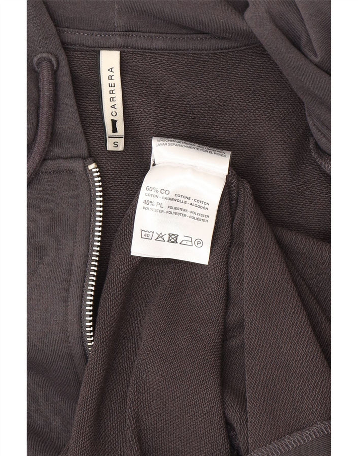 Carrera Pull à capuche zippé pour homme Petit coton gris