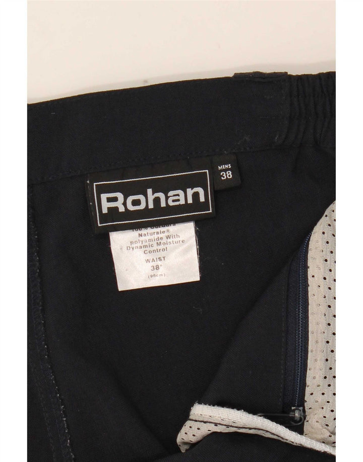 Rohan Pantalon Chino Pegged Homme W38 L31 Bleu Marine
