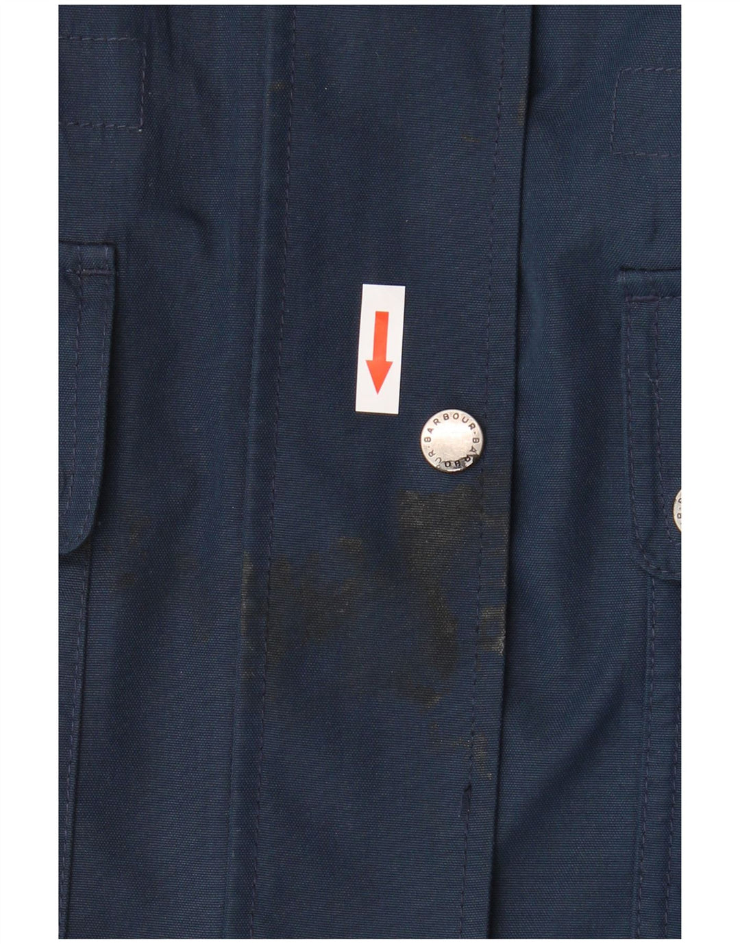 Barbour Veste utilitaire à capuche pour femme UK 14 Large Bleu marine