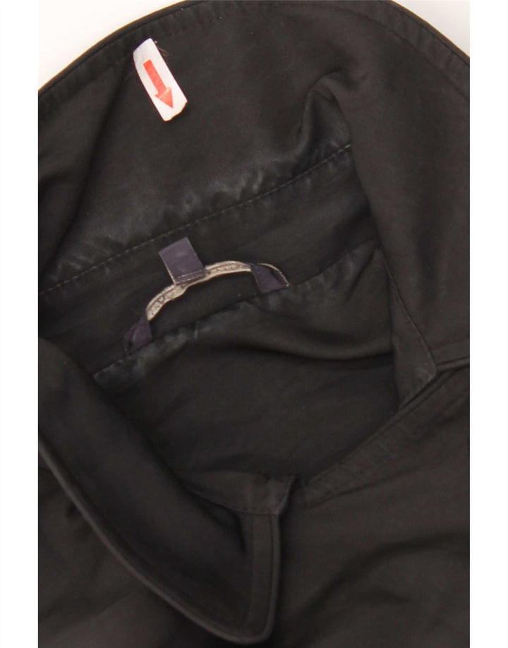 Marks & Spencer Trench-Coat Femme UK 10 Petit Noir Polyester