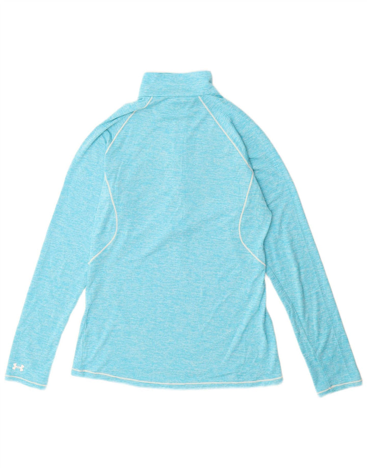 UNDER ARMOUR Haut de survêtement Heat Gear pour femme UK 12 Bleu moyen