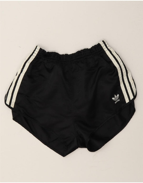 Adidas Short de sport pour femme UK 14 Large Noir Polyamide