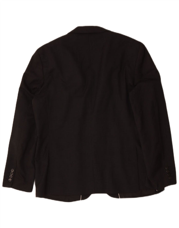 Marks & Spencer Veste blazer autographe à 2 boutons pour homme UK 44 XL Laine noire