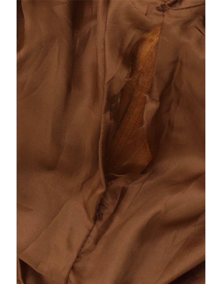 veste en daim femme vintage IT 48 XL Cuir Beige